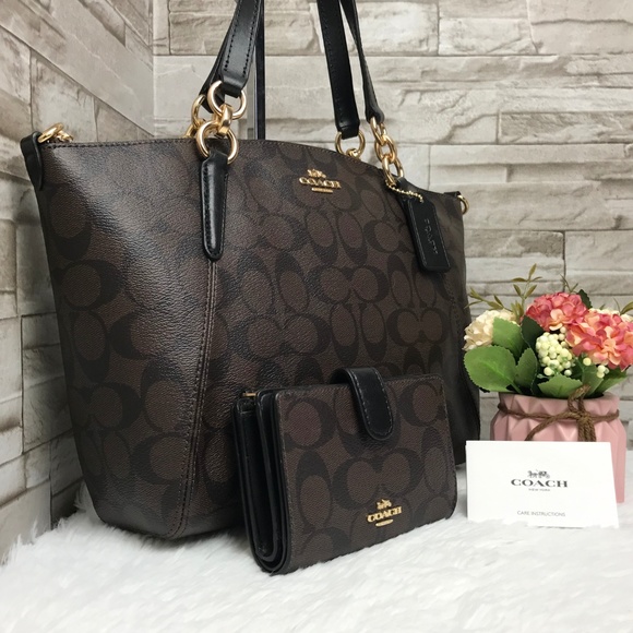 👜COACH SET🌺SMALL KELSEY SATCHEL&WALLET - Picture 3 of 8